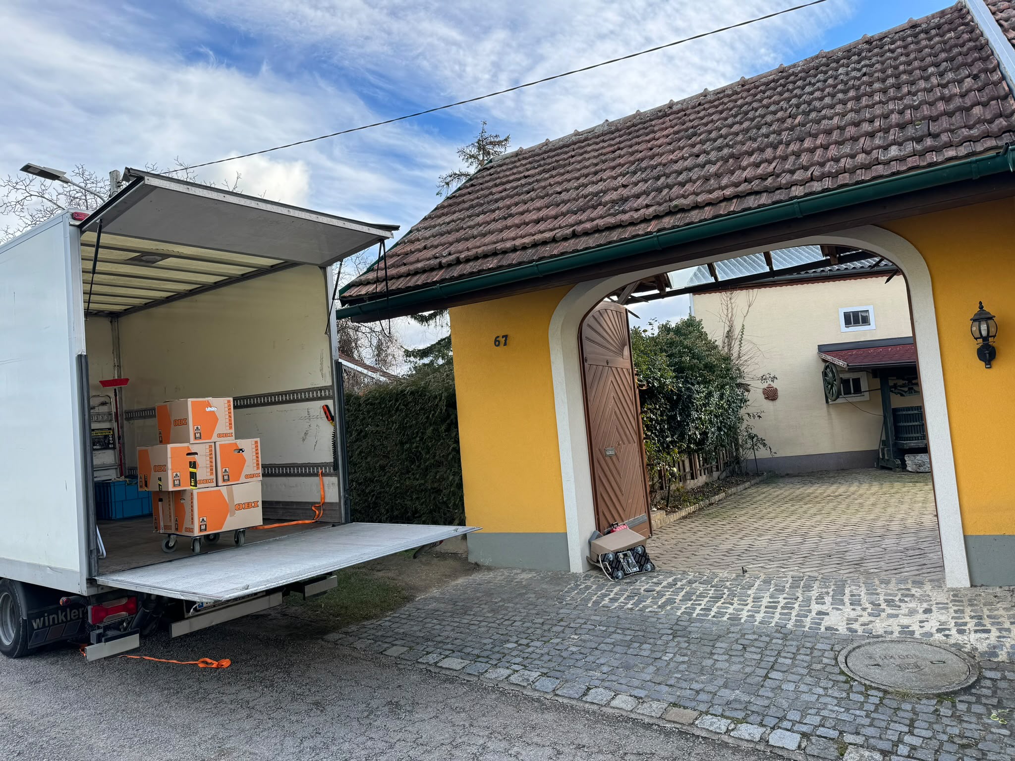 Umzug bei einem Einfamilienhaus in Niederösterreich